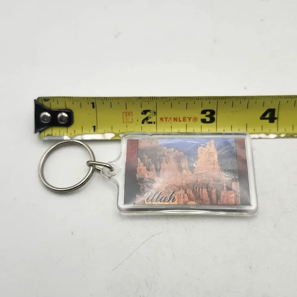 Utah Scenic Red Rock Canyon Souvenir Acrylic Keychain Southwest Memorabilia